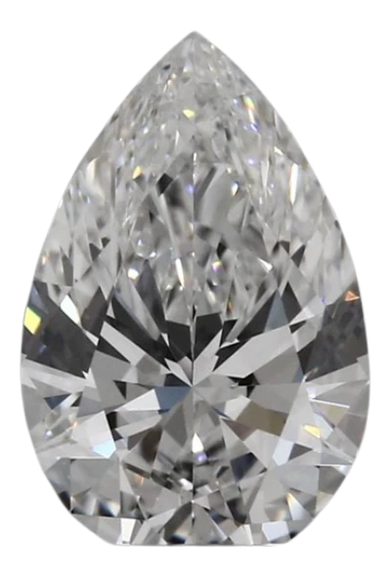 0.79 Carat F VVS2 Pear Lab Diamond