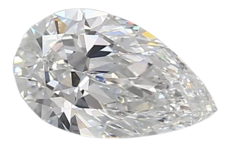 0.82 Carat D VVS2 Pear Lab Diamond