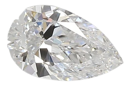 0.83 Carat D VVS2 Pear Lab Diamond