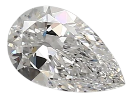 0.83 Carat D VVS2 Pear Lab Diamond