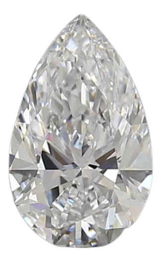 0.9 Carat D VVS1 Pear Lab Diamond