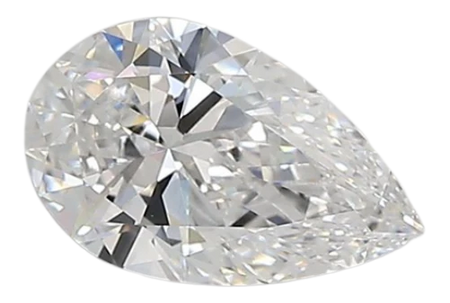 0.9 Carat D VVS2 Pear Lab Diamond