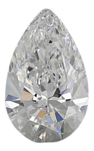 0.9 Carat D VVS2 Pear Lab Diamond