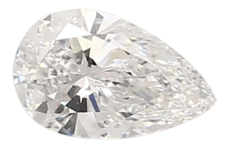 0.9 Carat D VVS2 Pear Lab Diamond