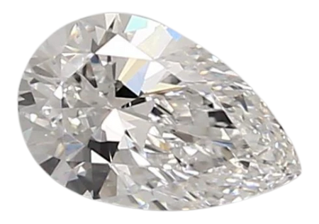 0.9 Carat D VVS2 Pear Lab Diamond