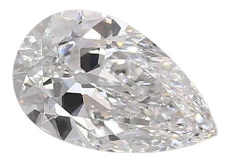 0.9 Carat D VVS2 Pear Lab Diamond