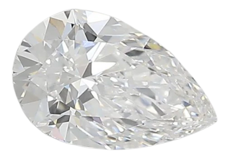 0.9 Carat D VVS2 Pear Lab Diamond