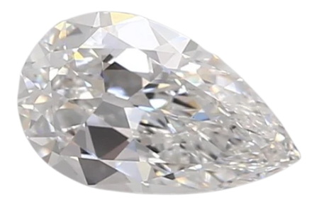 0.9 Carat D VVS2 Pear Lab Diamond