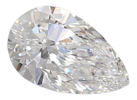 0.9 Carat D VVS2 Pear Lab Diamond