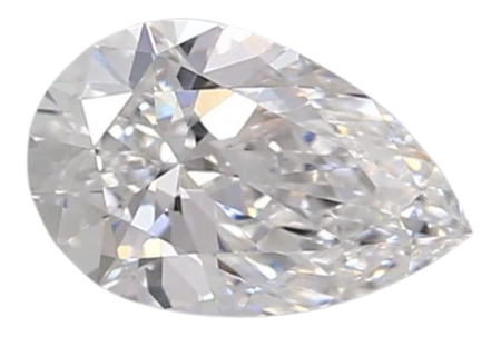 0.91 Carat D VVS1 Pear Lab Diamond