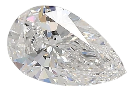 0.91 Carat D VVS1 Pear Lab Diamond