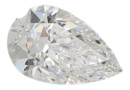 0.91 Carat D VVS2 Pear Lab Diamond