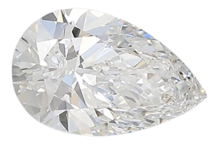 0.91 Carat D VVS2 Pear Lab Diamond