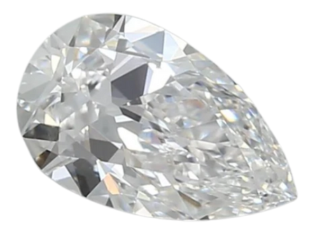 0.91 Carat D VVS2 Pear Lab Diamond