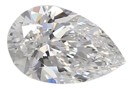 0.91 Carat D VVS2 Pear Lab Diamond