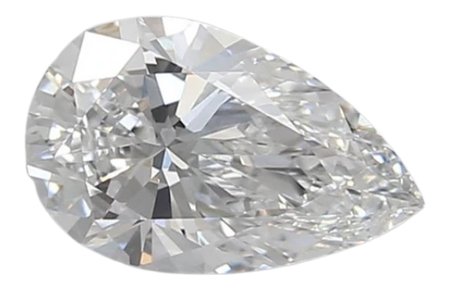 0.91 Carat D VVS2 Pear Lab Diamond