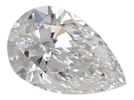 0.92 Carat D VVS1 Pear Lab Diamond
