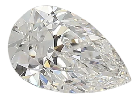 0.92 Carat E VVS1 Pear Lab Diamond