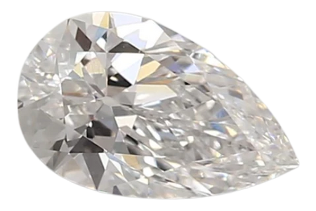 0.92 Carat D VVS2 Pear Lab Diamond