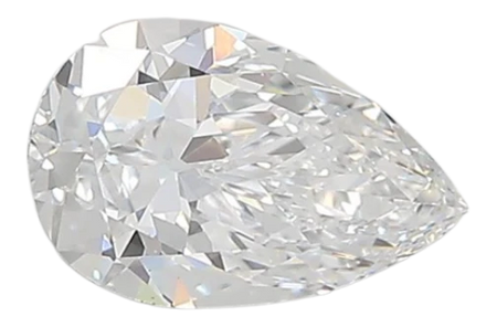 0.92 Carat D VVS2 Pear Lab Diamond