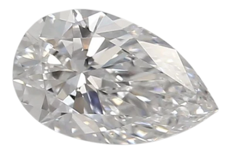 0.92 Carat D VVS2 Pear Lab Diamond