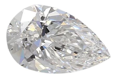 0.93 Carat D VVS1 Pear Lab Diamond