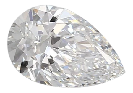 0.95 Carat D VVS2 Pear Lab Diamond
