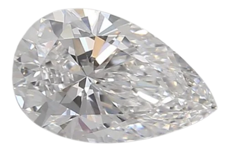 0.95 Carat D VVS2 Pear Lab Diamond