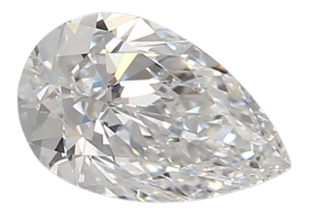 0.95 Carat D VVS2 Pear Lab Diamond
