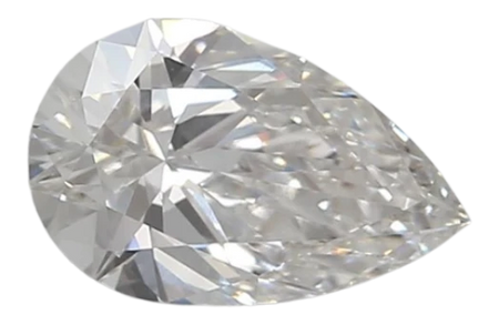 0.95 Carat F VVS2 Pear Lab Diamond