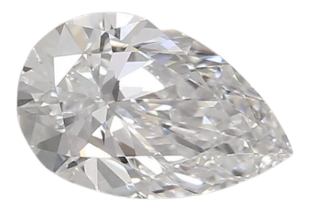 0.97 Carat D VVS2 Pear Lab Diamond