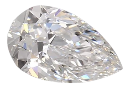 0.98 Carat D VVS2 Pear Lab Diamond