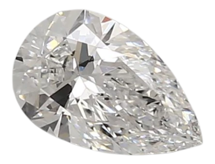 0.98 Carat D VVS2 Pear Lab Diamond