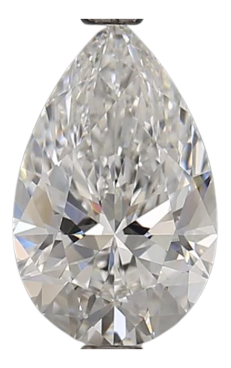 1.01 Carat F VVS2 Pear Lab Diamond