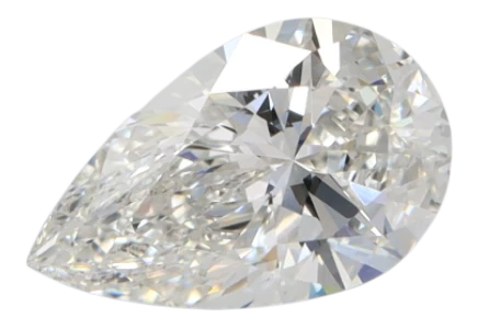 1.02 Carat G VVS2 Pear Lab Diamond