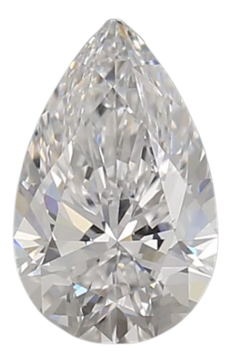 1.23 Carat D VVS1 Pear Lab Diamond