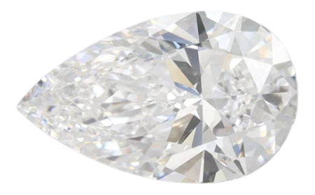 1.44 Carat D IF Pear Lab Diamond