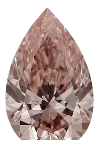 1.54 Carat Pink VVS2 Pear Lab Diamond