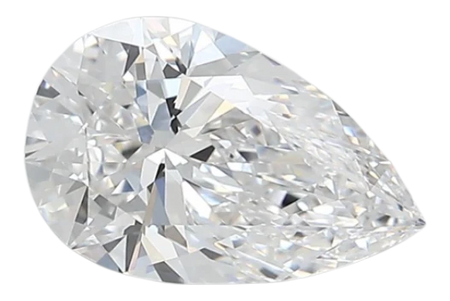 1.56 Carat E VVS1 Pear Lab Diamond