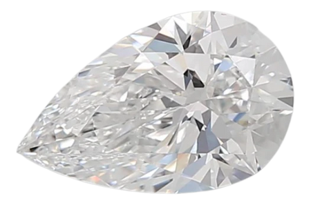 1.56 Carat D VVS2 Pear Lab Diamond