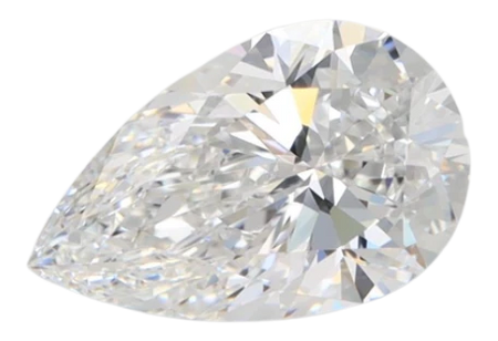 1.56 Carat D VVS2 Pear Lab Diamond