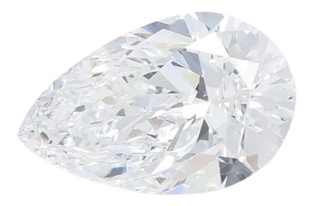 1.58 Carat D VVS2 Pear Lab Diamond