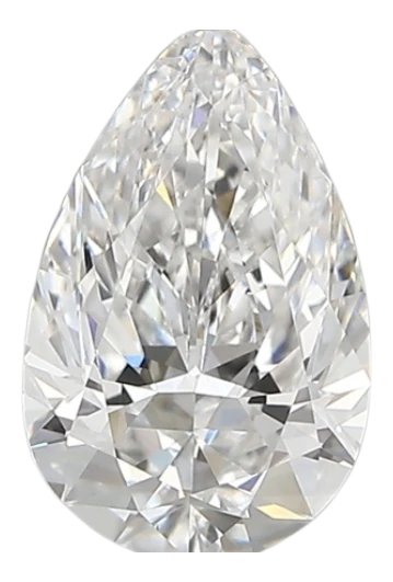 1.62 Carat D VVS1 Pear Lab Diamond