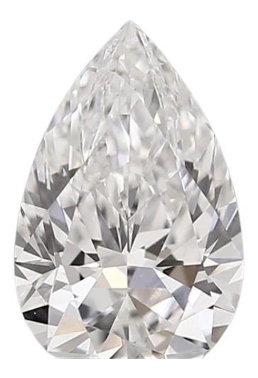 1.62 Carat D VVS1 Pear Lab Diamond
