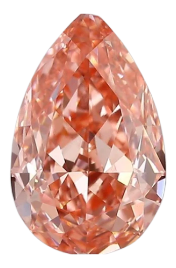 1.69 Carat Pink VVS2 Pear Lab Diamond