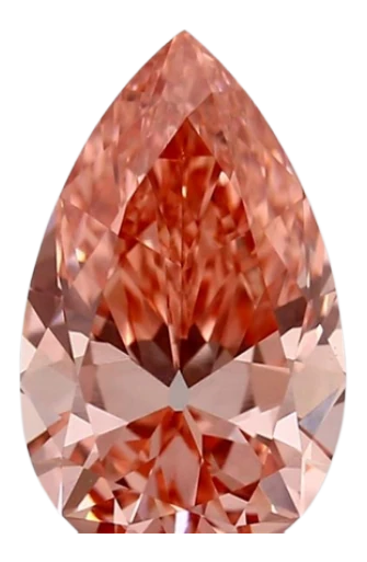 1.72 Carat Pink VVS2 Pear Lab Diamond