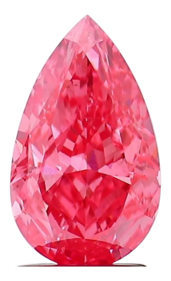 2.25 Carat Pink VS2 Pear Lab Diamond