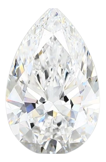 2.33 Carat D VVS2 Pear Lab Diamond