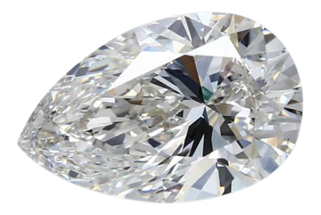4.02 Carat H VS1 Pear Lab Diamond