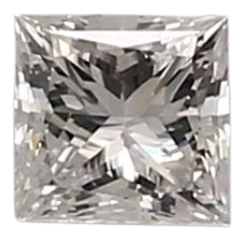 0.36 Carat E VS1 Princess Lab Diamond